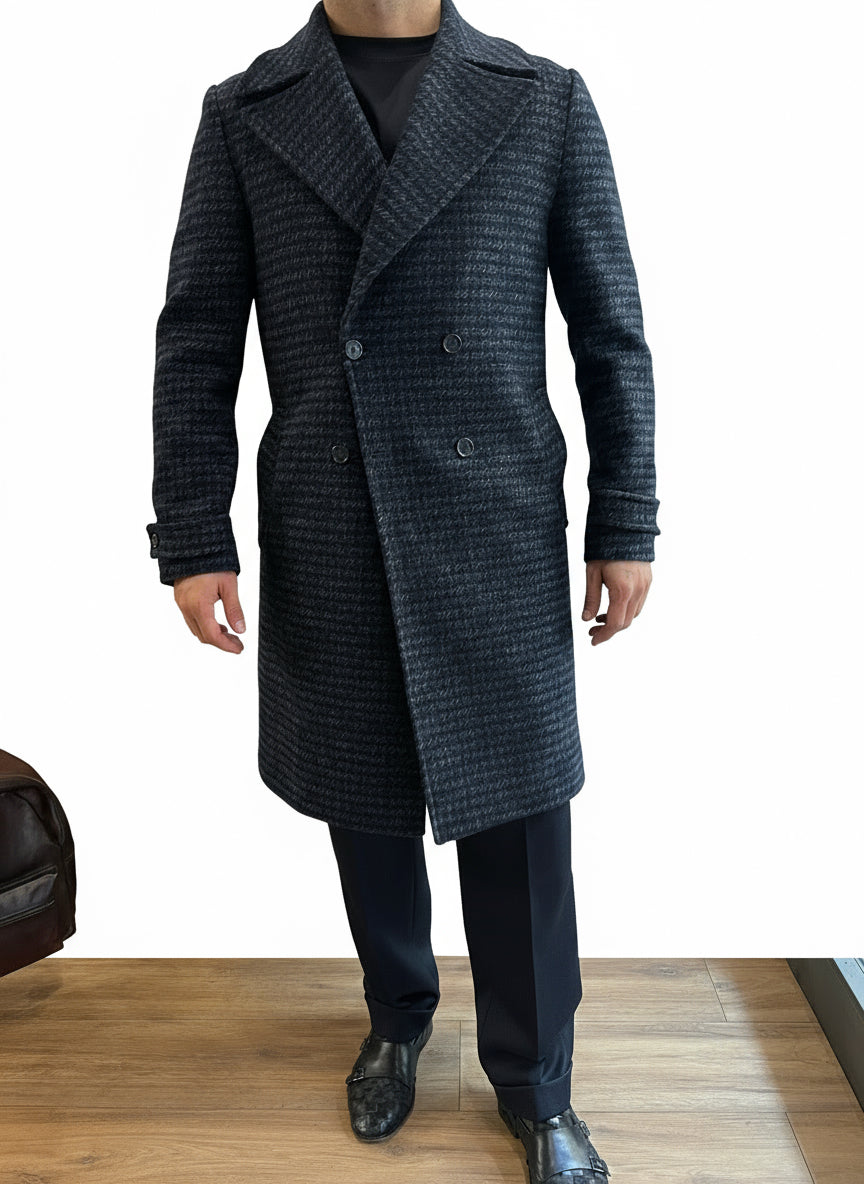 Cappotto doppiopetto lana