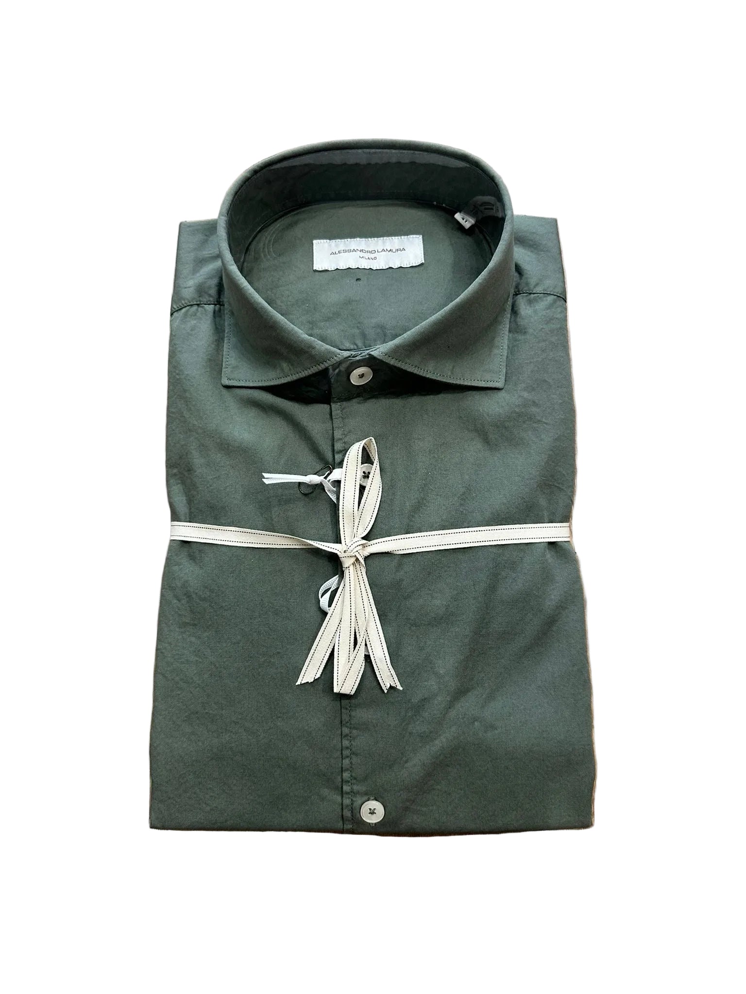Camicia in cotone verde