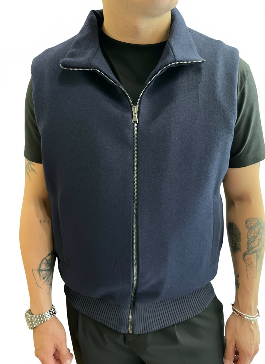 Gilet collo alto