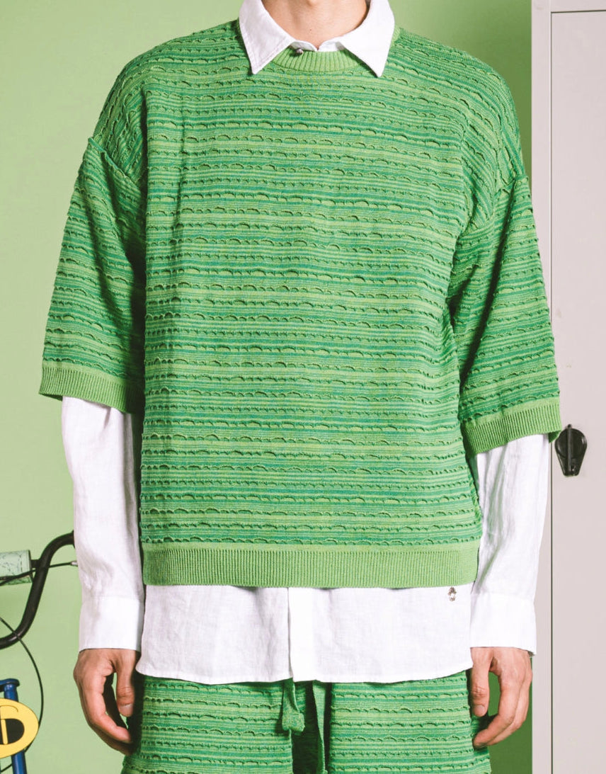 T-SHIRT IN MAGLIA DEVORÈ