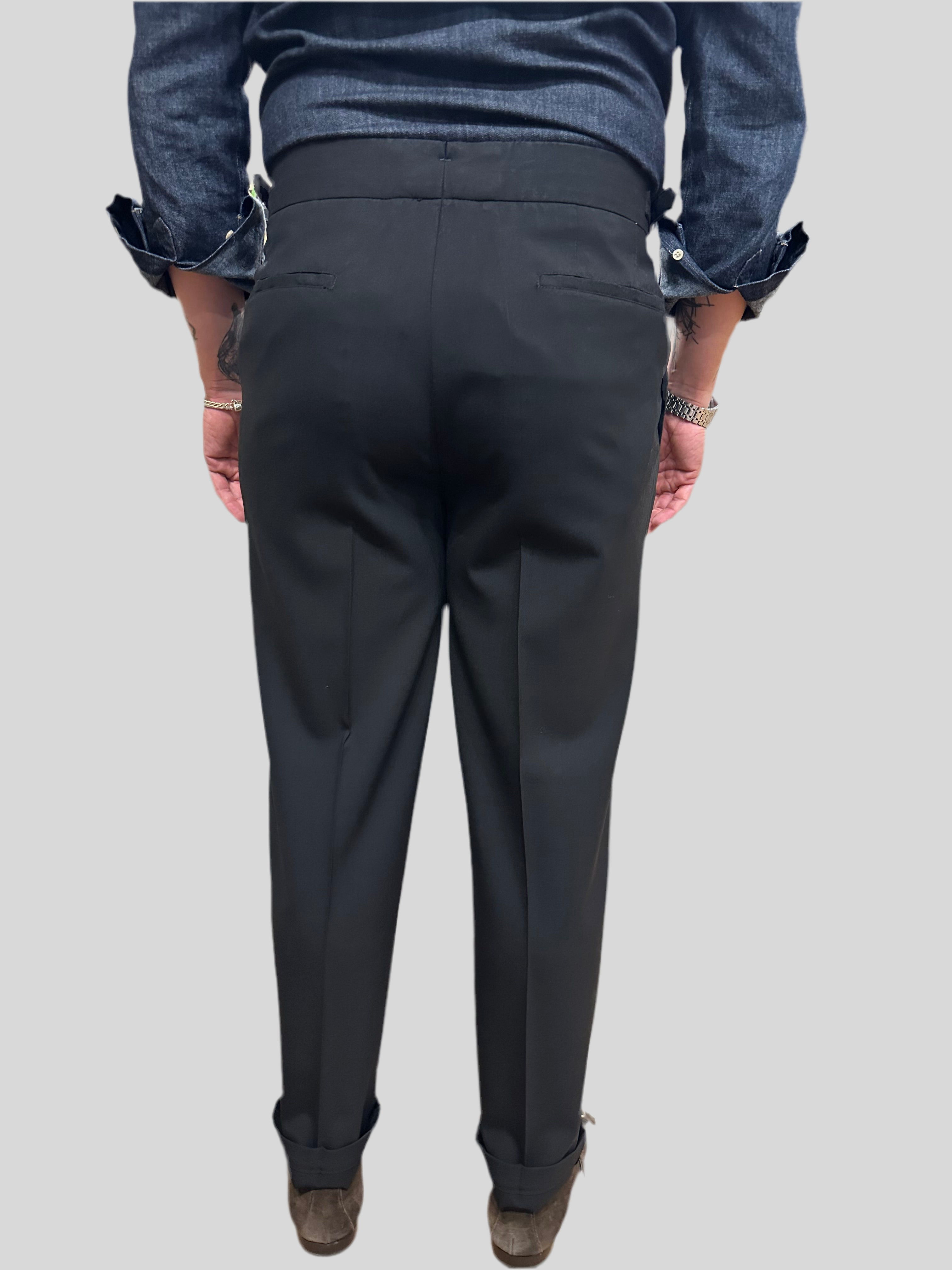 Pantalone TRENDY Germano nero lavato