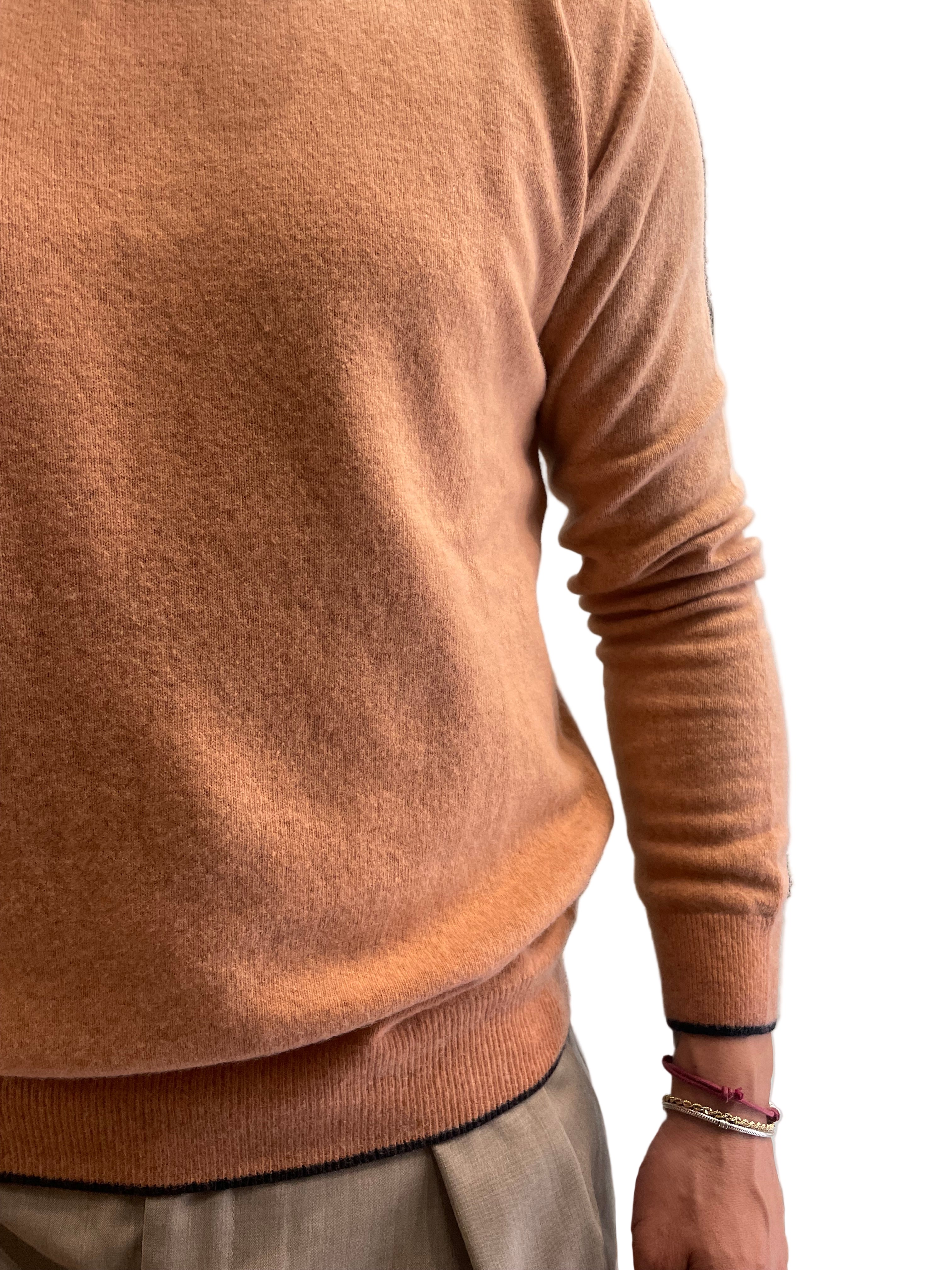 Maglione girocollo misto lana