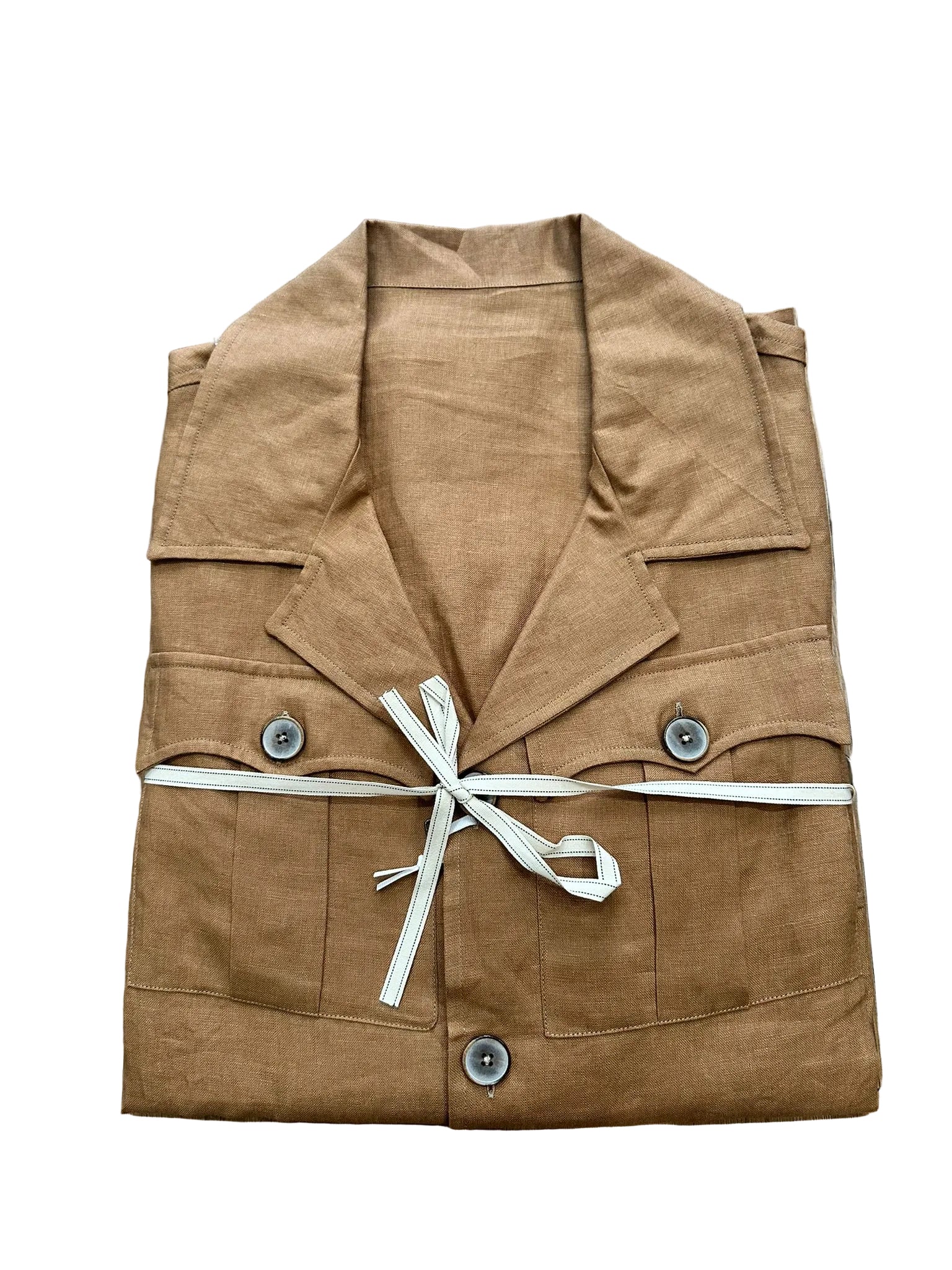 Giacca in lino con tasche