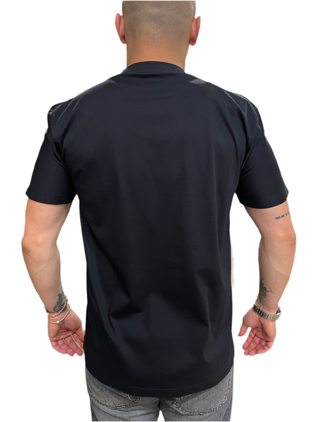 T-SHIRT GIROCOLLO NAVY