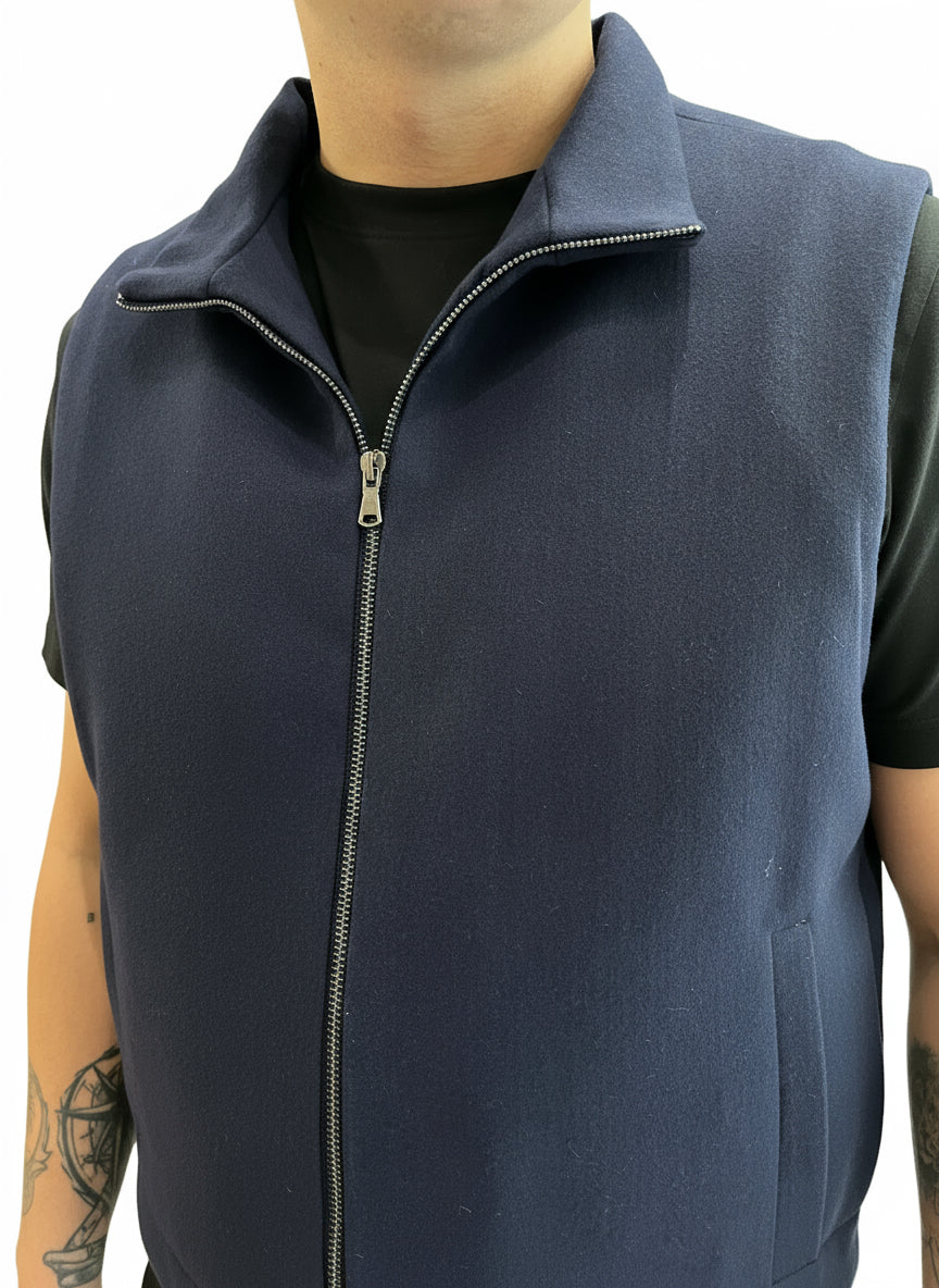 Gilet collo alto