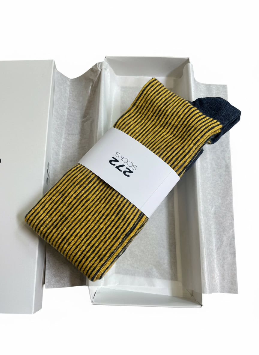 Calzini a righe cashmere