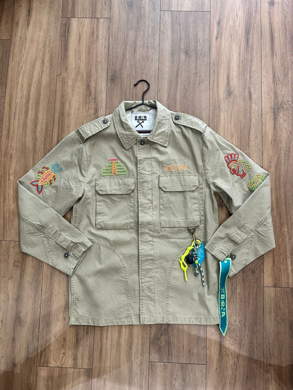 OVERSHIRT CON RICAMI AZTECH