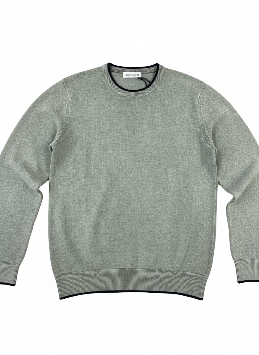 Maglione girocollo misto lana