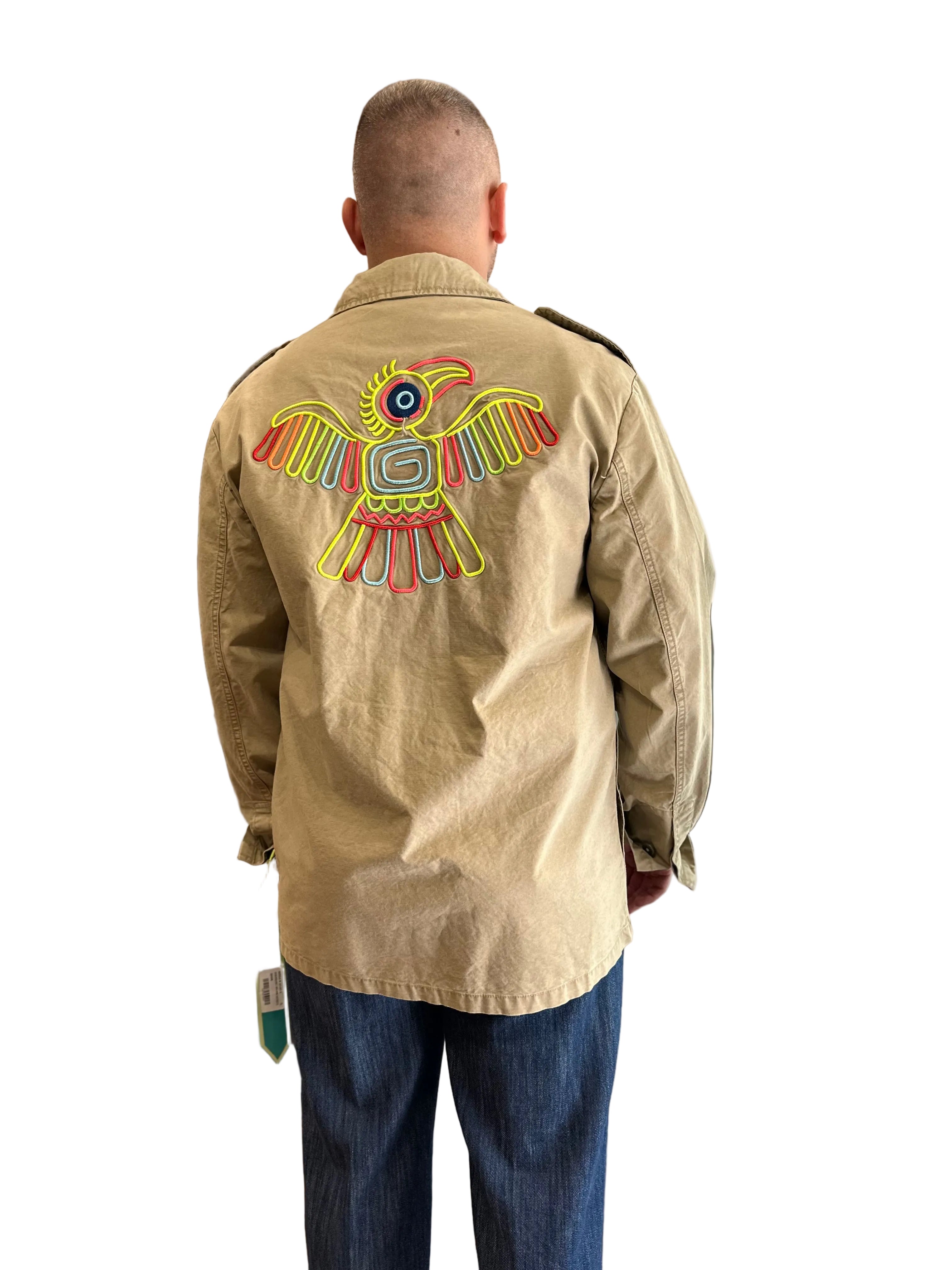 OVERSHIRT CON RICAMI AZTECH