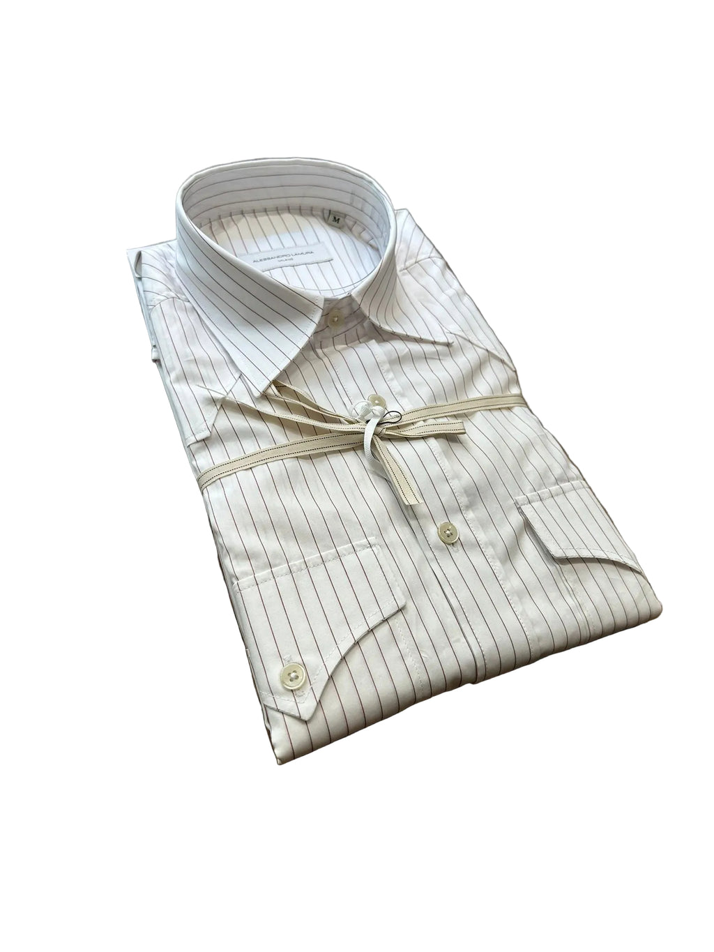 Camicia Micro riga rossa