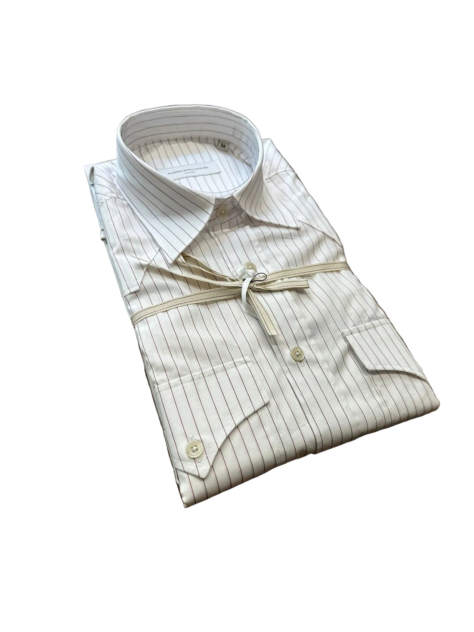 Camicia Micro riga rossa