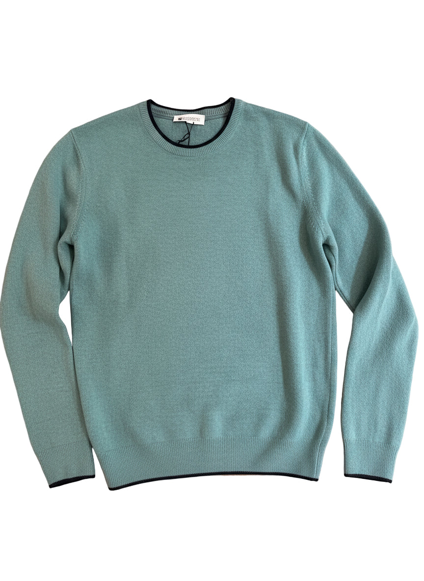 Maglione girocollo misto lana