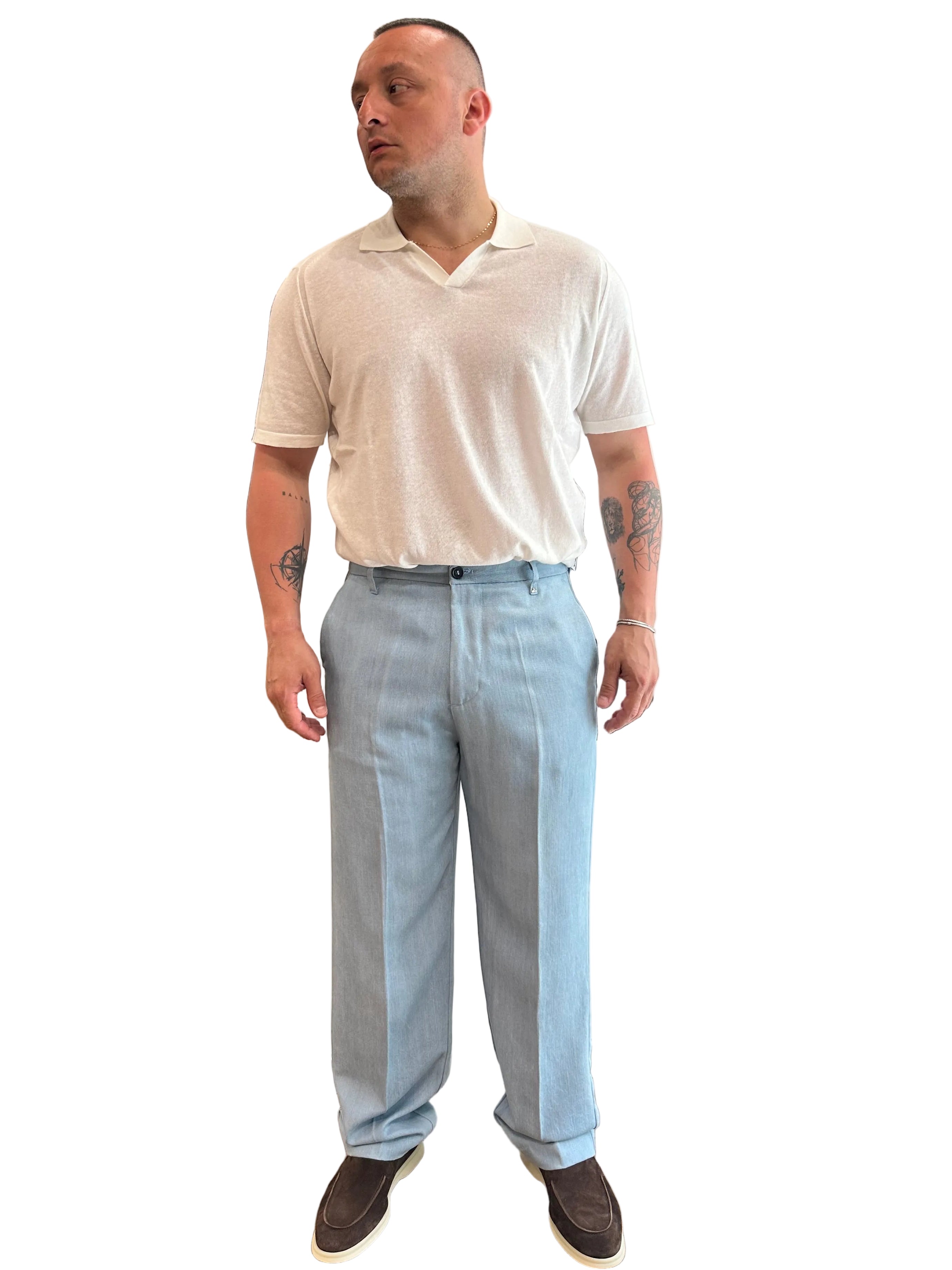 JEANS STRAIGHT LAVAGGIO CHIARO