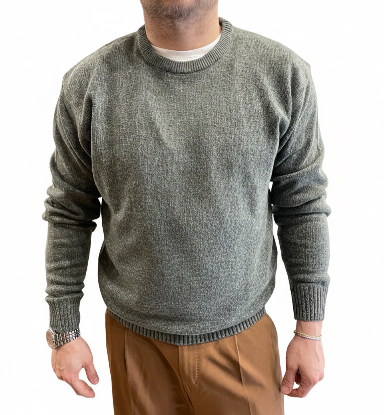 Maglione mélange misto lana