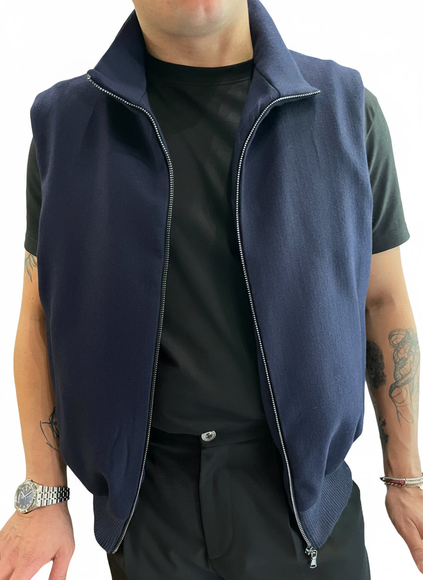 Gilet collo alto