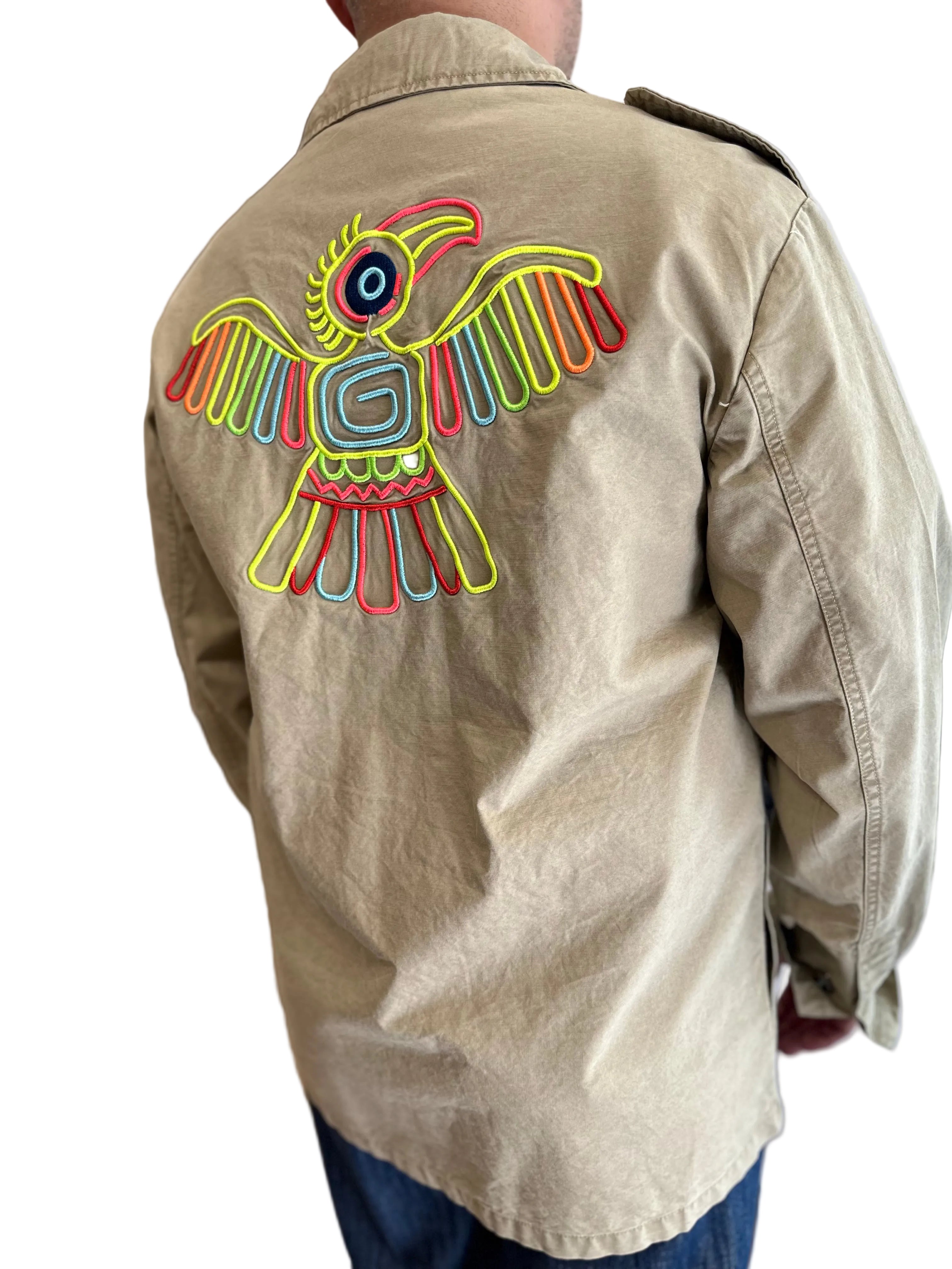 OVERSHIRT CON RICAMI AZTECH