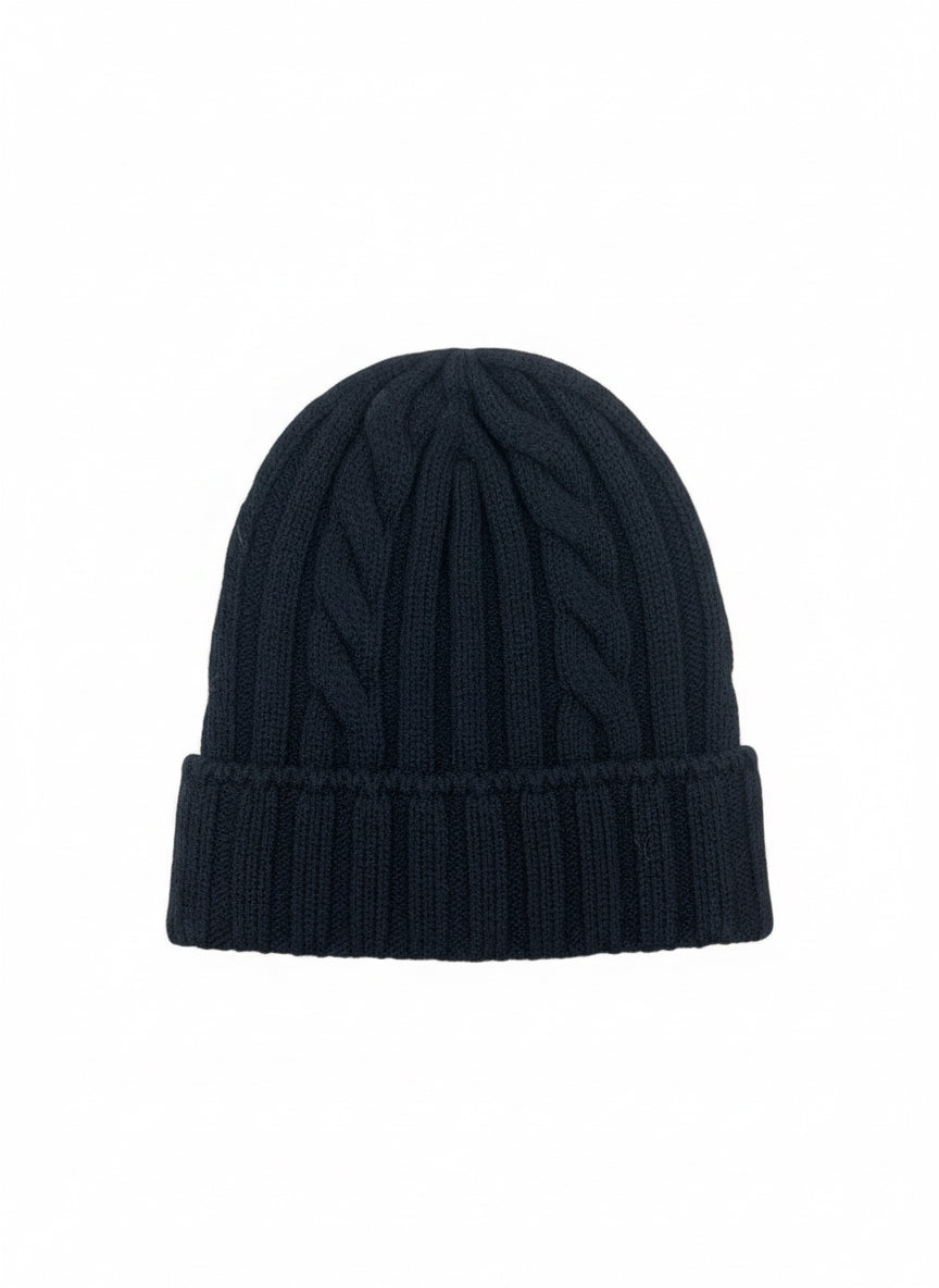 Berretto treccia lana