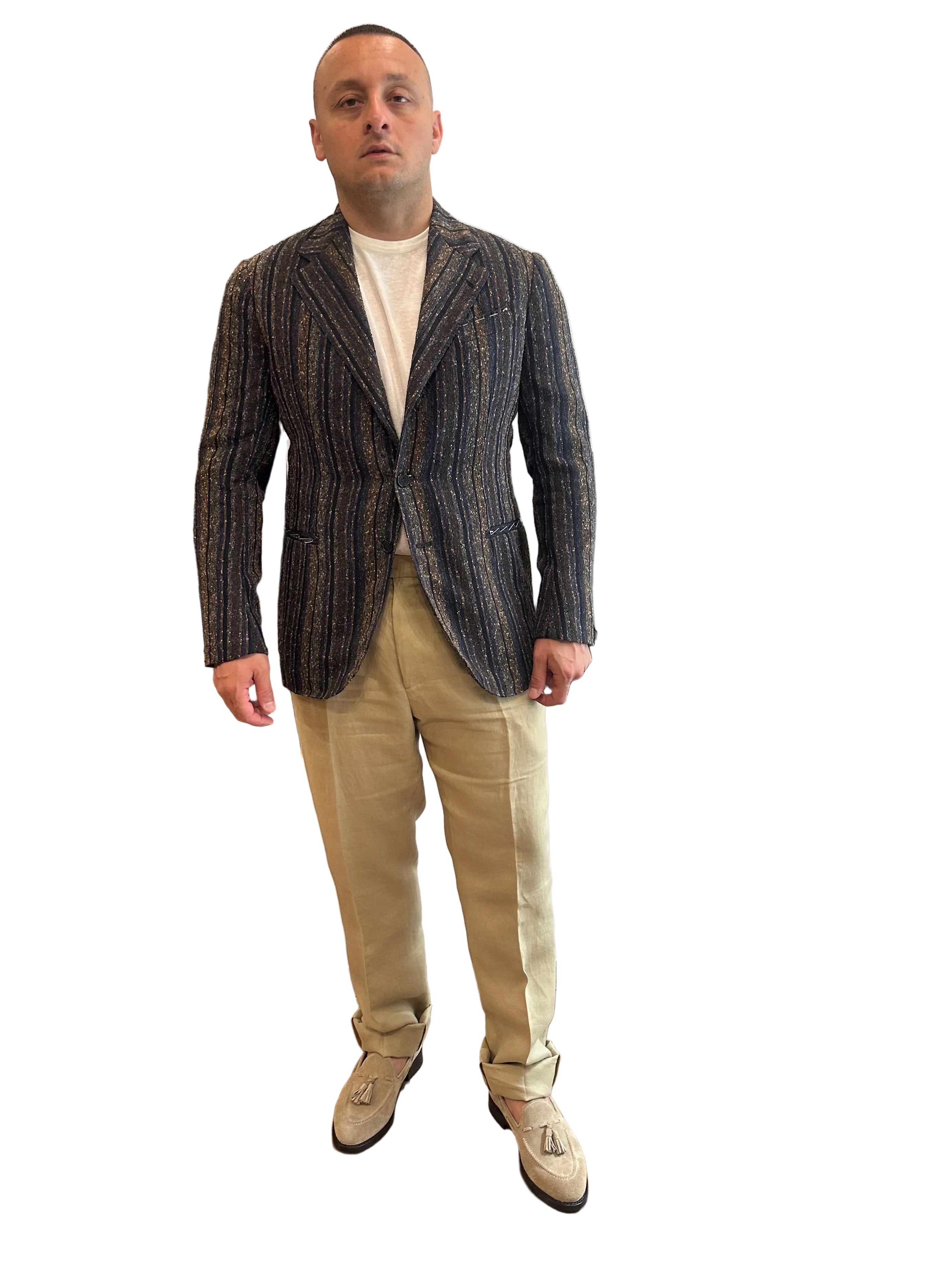 Giacca monopetto multicolor