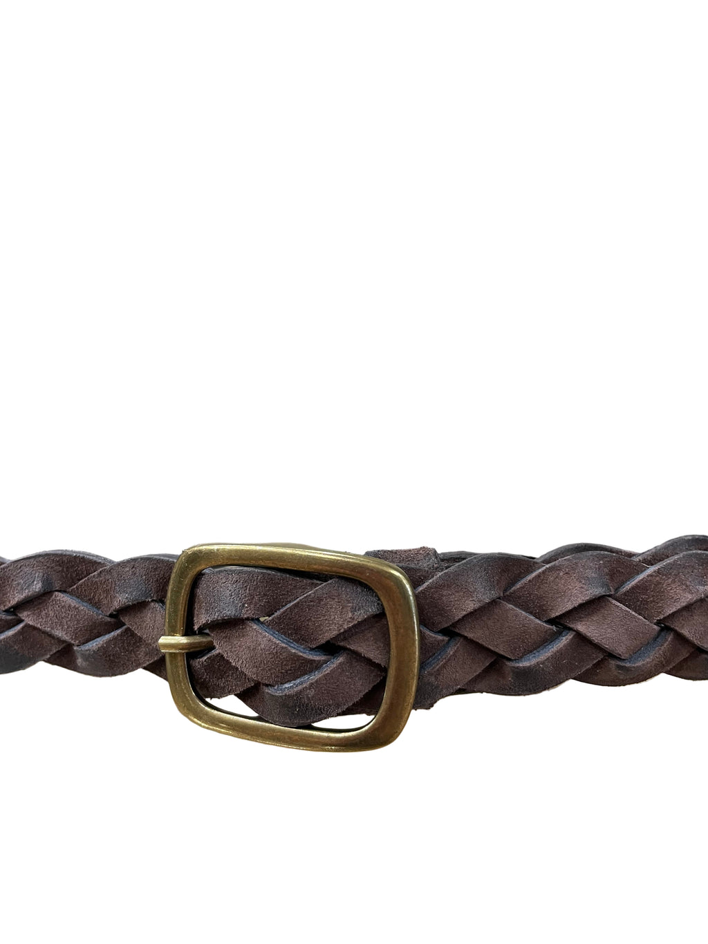 Cintura scamosciata intreccio moro