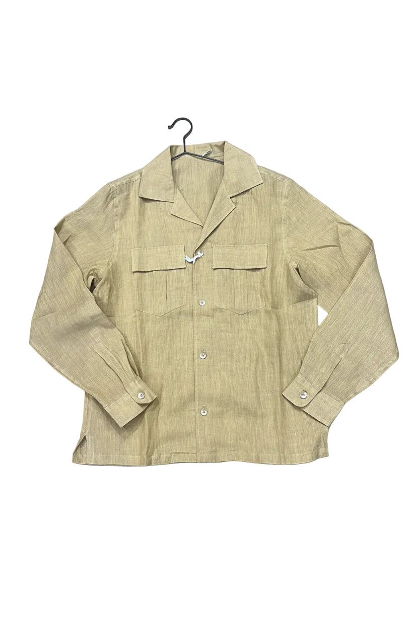 Camicia in lino con tasche