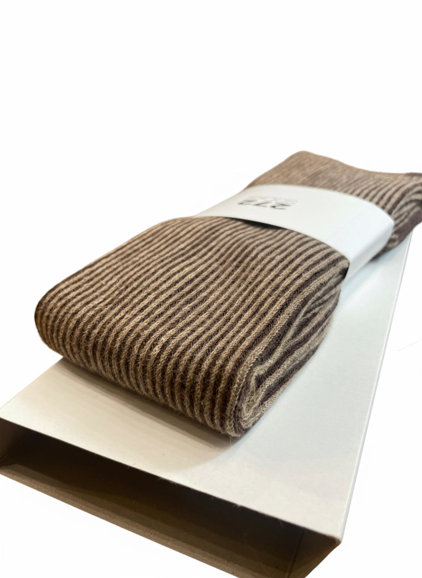 Calzini a righe cashmere